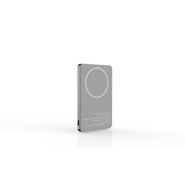 Banco de energía de carga inalámbrica magnética de aleación de aluminio ultrafino, compatible con OEM y ODM