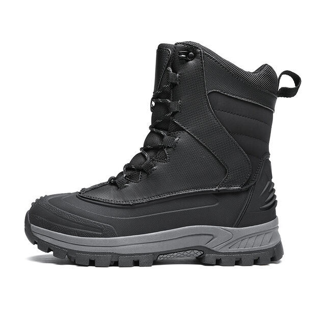 Bot Musim Dingin Kulit Setinggi Betis dengan Dukungan Pergelangan Kaki yang Ditingkatkan dan Performa Cuaca Dingin