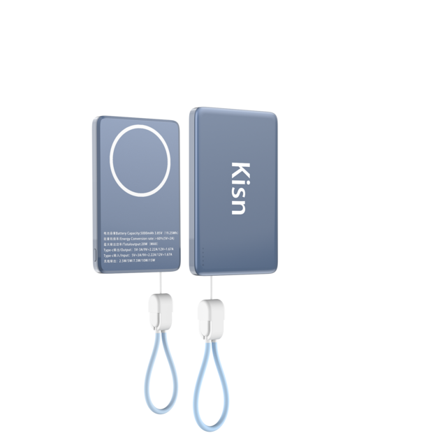 Cargador inalámbrico magnético tres en uno ultradelgado de aleación de aluminio con cable, compatible con OEM y ODM.