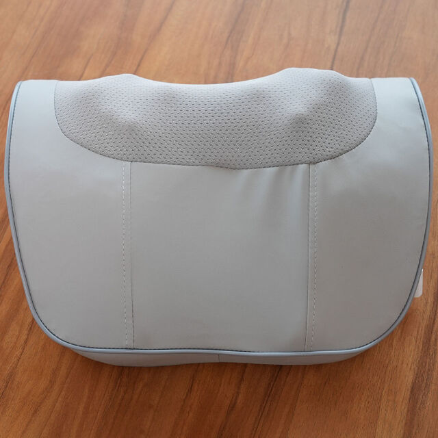 Oreiller de Massage Shiatsu d'Usine avec Pétrissage Bidirectionnel et Rechargeable pour Soulager les Tensions Cervicales et Dorsales - Sans Fil