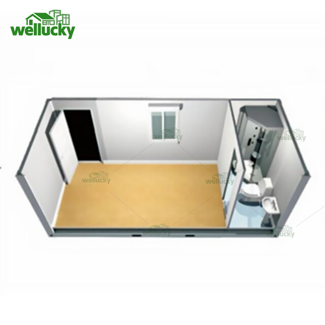 Casa Contenedor Plegable de 20 pies con Estructura de Acero Resistente, Montaje Rápido, Almacén Portátil, Oficina para Obra en Construcción, Refugio de Emergencia