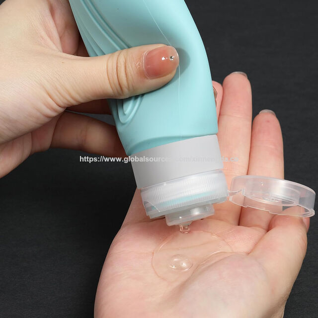 Kit de Botellas de Viaje a Prueba de Fugas de 90 ml/3 oz, Accesorios, Contenedores Portátiles para Artículos de Aseo, Juego de Botellas de Silicona Personalizadas para Viaje