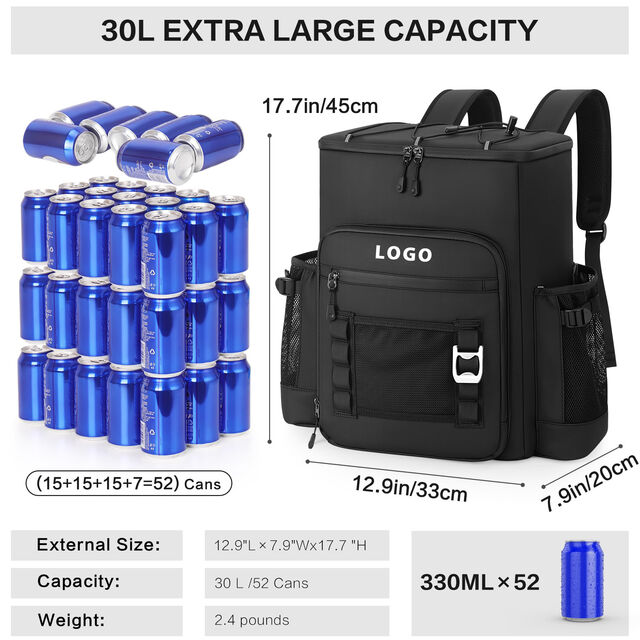 Mochila Nevera Isotérmica Grande Impermeable para Hombres y Mujeres, Ligera y Antifugas, para Camping, Playa, Picnic, Trabajo y Viajes