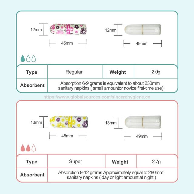 Menstruations-Einwegtampons Damenhygieneprodukte Biologisch abbaubare Bio-Baumwoll-Tampons zur Großhandelsbestellung