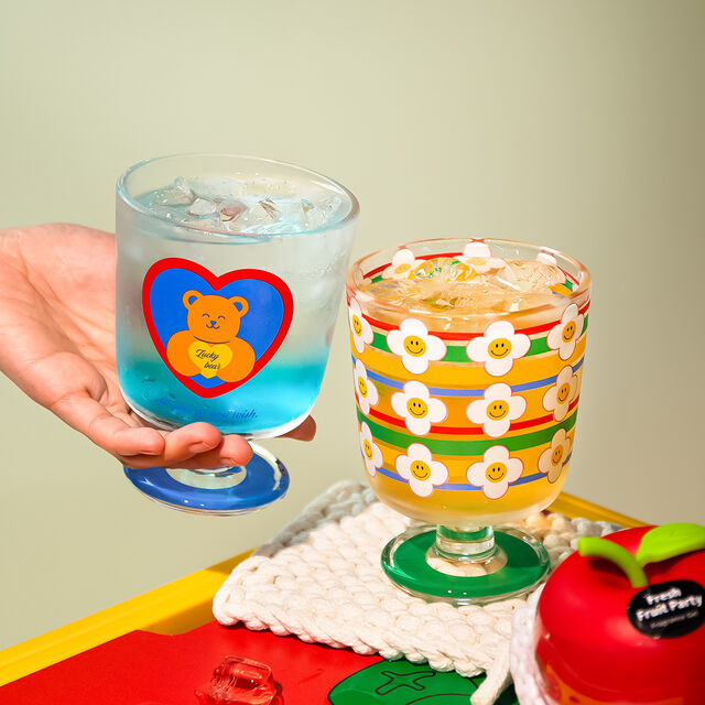 Vaso alto de vidrio personalizable para bebidas