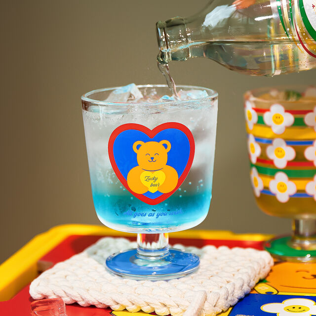 Vaso alto de vidrio personalizable para bebidas