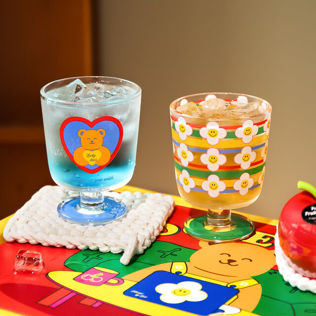 Vaso alto de vidrio personalizable para bebidas