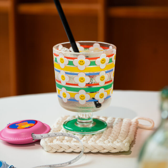 Vaso alto de vidrio personalizable para bebidas