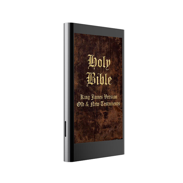 HBNKH Hbnkh Sainte Bible Personnalisable Lecteur MP3 Chrétien la Bible du Roi Jacques Lecteur Android