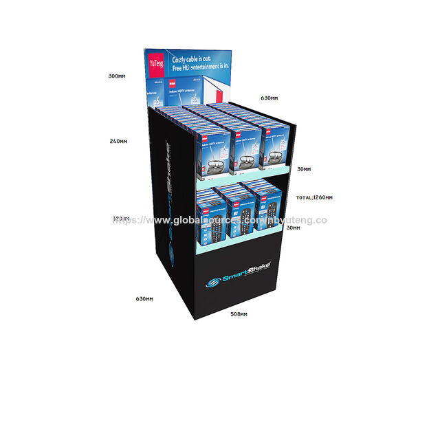 Produkt-Theken-Bodenregal-Schiebesystem, Metall-Displayständer, Schrank