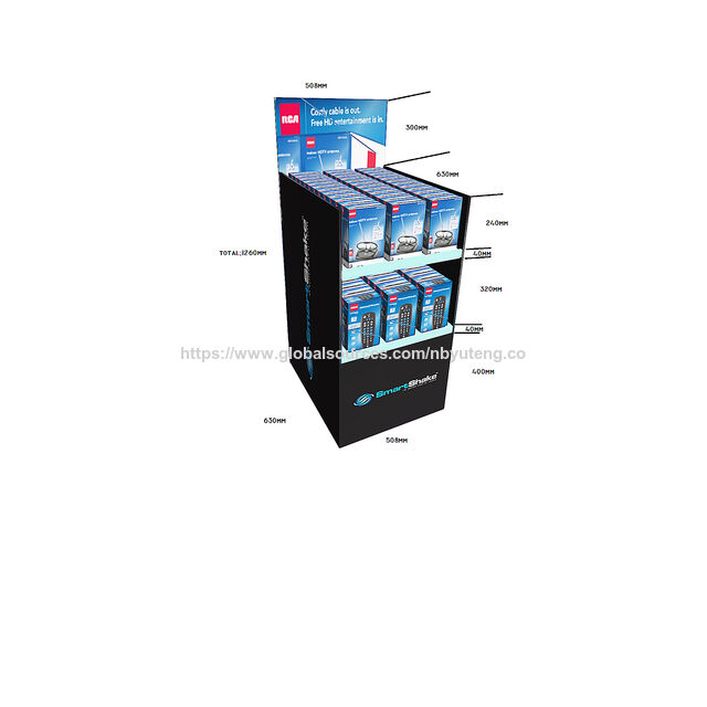Produkt-Theken-Bodenregal-Schiebesystem, Metall-Displayständer, Schrank