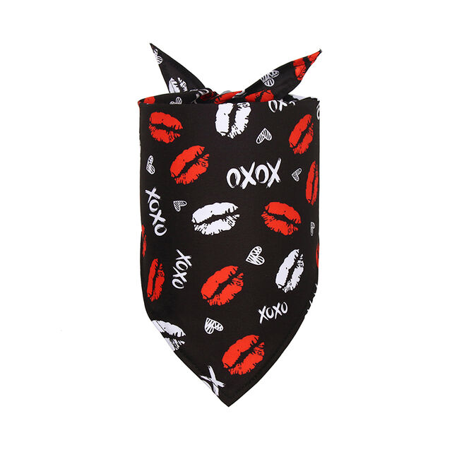 Bandana/Foulard spécial en coton pour animaux de compagnie, chiens, chiots et chats pour la Saint-Valentin - Accessoires de fête et produits de toilettage