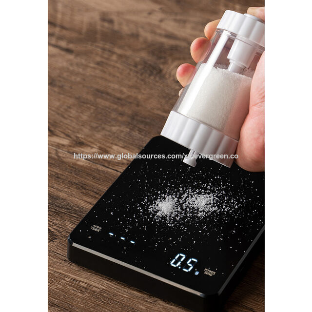 Saleros y pimenteros de plástico para cocina y camping, dosificación precisa de 0.5g