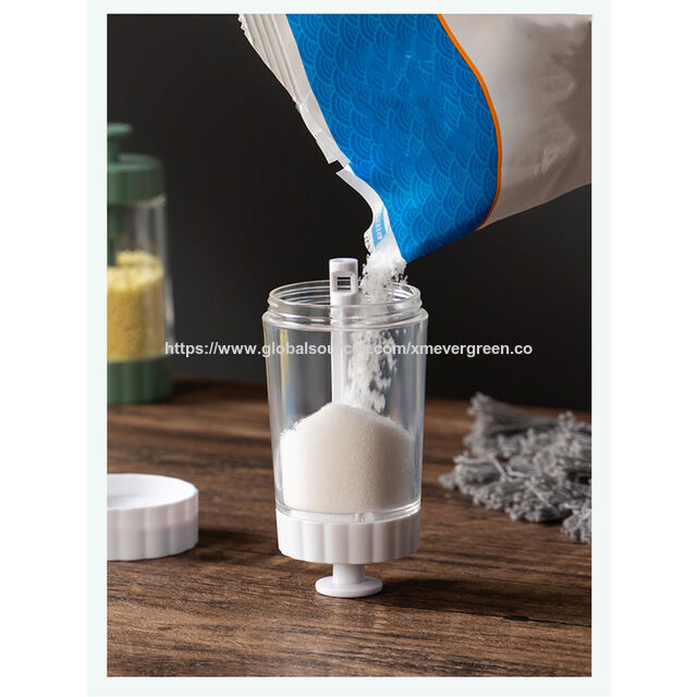 Saleros y pimenteros de plástico para cocina y camping, dosificación precisa de 0.5g