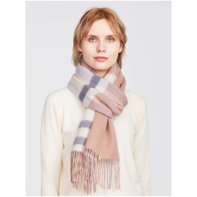 Vente en gros de foulards d'hiver pour femmes, écharpe en cachemire à carreaux longs et haut de gamme pour femmes, vêtements de luxe
