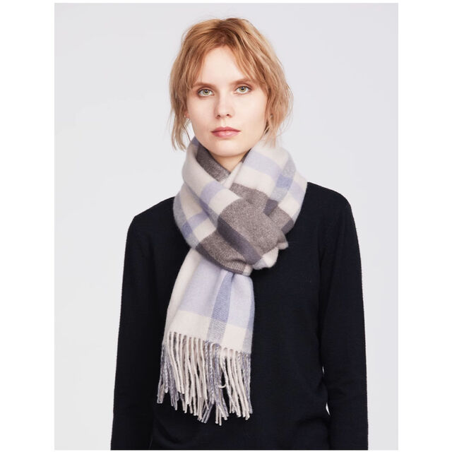 Vente en gros de foulards d'hiver pour femmes, écharpe en cachemire à carreaux longs et haut de gamme pour femmes, vêtements de luxe