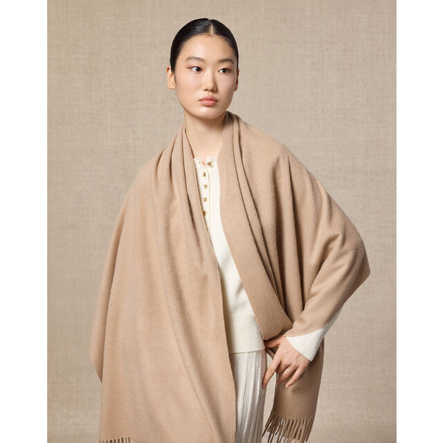 Vente en gros de foulards d'hiver pour femmes, haut de gamme, couleur pure, coupe longue, grande taille, écharpe en cachemire pour femmes, vêtement de luxe