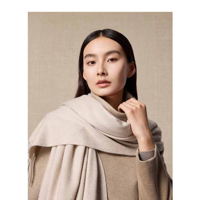 Vente en gros de foulards d'hiver pour femmes, haut de gamme, couleur pure, coupe longue, grande taille, écharpe en cachemire pour femmes, vêtement de luxe