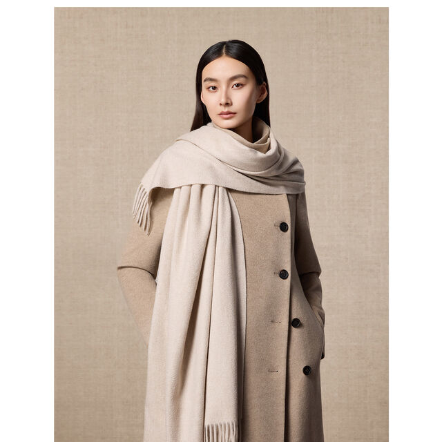 Vente en gros de foulards d'hiver pour femmes, haut de gamme, couleur pure, coupe longue, grande taille, écharpe en cachemire pour femmes, vêtement de luxe