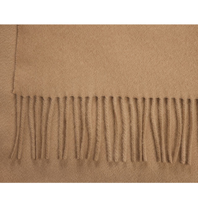 Écharpes d'hiver avec nouveau logo de marque, châle en cachemire de couleur pure haut de gamme, conception à glands de grande taille et coupe longue pour femmes, vêtement de luxe