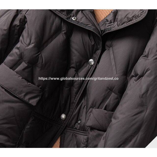 Chaquetas de plumas para mujer al por mayor de alta calidad, con relleno de plumón, para exteriores, moda, negocios, casual, para damas.