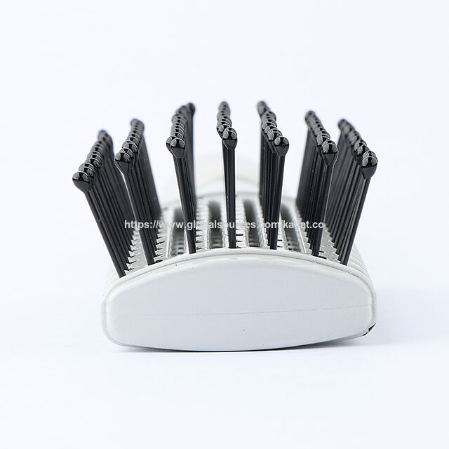 Brosse tunnel de séchage à prise en gel, nylon, pour usage domestique et en salon, gel souple, manche à prise confortable + aiguille de queue 20209