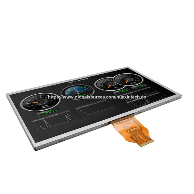 Écran TFT 10,1 pouces, résolution 1024x600, interface LVDS 40 broches, 500cd/m² - Idéal pour applications industrielles et commerciales.