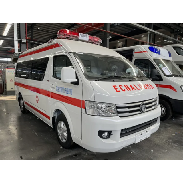Ambulance Numérique d'Urgence Foton 4x2 avec Conduite à Droite/Gauche (RHD/LHD) Équipée de Systèmes Avancés de Surveillance, d'Oxygène et d'Aspiration pour Interventions Médicales Critiques