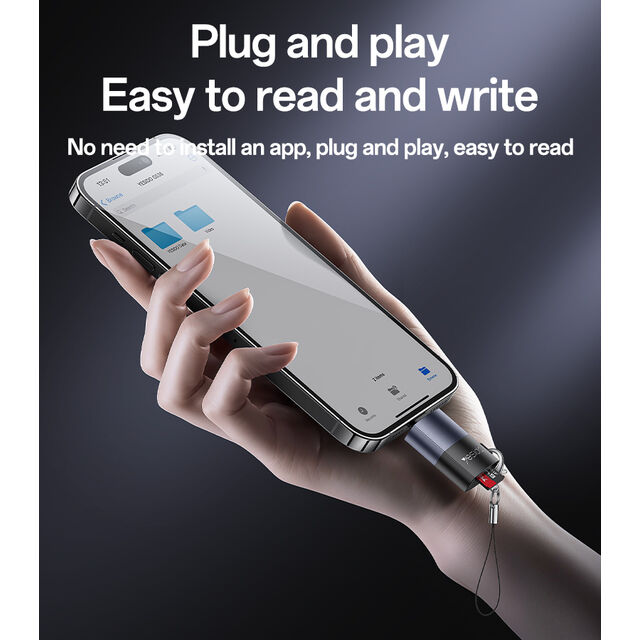 Lecteur de Carte TF Yesido Interface IP Haute Vitesse en Alliage d'Aluminium Support 1TB Plug and Play