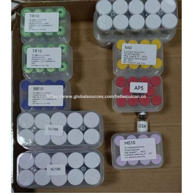 Péptidos de alta calidad para investigación: péptido liofilizado en polvo, viales de péptidos de 5mg, 10mg, 15mg, 20mg, 30mg, 50mg y 60mg para la venta al por mayor.