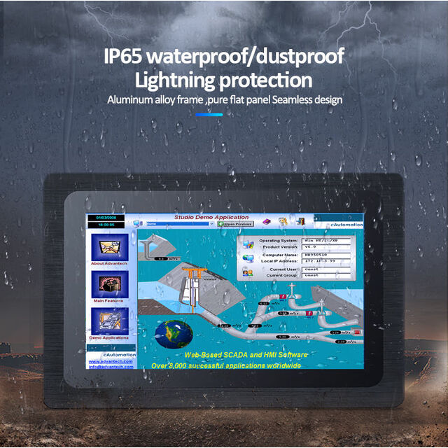 Marine IP67/IP65 Wasserdichter, hochauflösender 13,3-Zoll Industrie-LCD-Monitor mit Touchscreen, 1000 Nits/1500 Nits