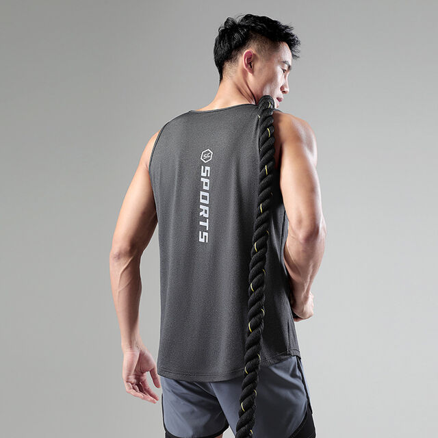 Herren Sommerbekleidung Fitness Tank Top Gym Sport Bodybuilding Ärmelloses Shirt Kleidungsstück Herren Unterhemd