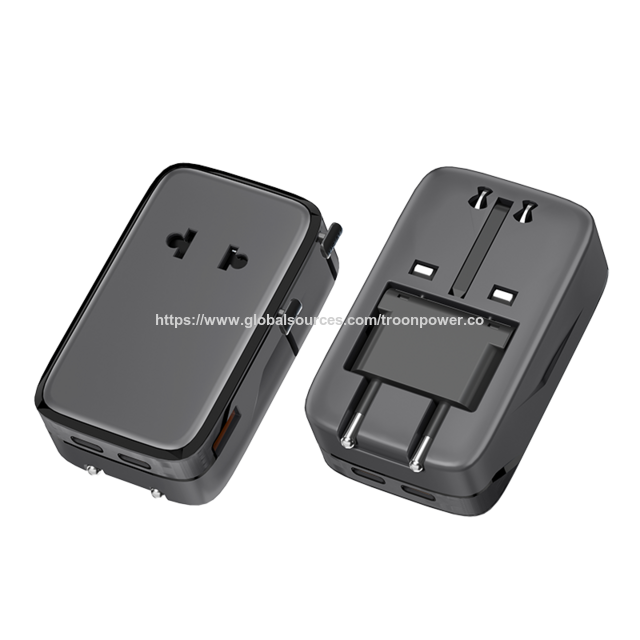 1inch Slim - Ultra 45W Universal-Reiseadapter mit PD+QC-Schnellladung, tragbarer Universal-Reiseadapter