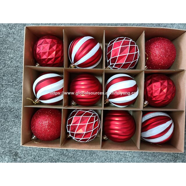 SDE Boules de Noël 80MM, Ensemble de 12 Pièces, Ornements Incassables, Boules de Sapin de Noël, Ornements Suspendus pour Mariage et Fête