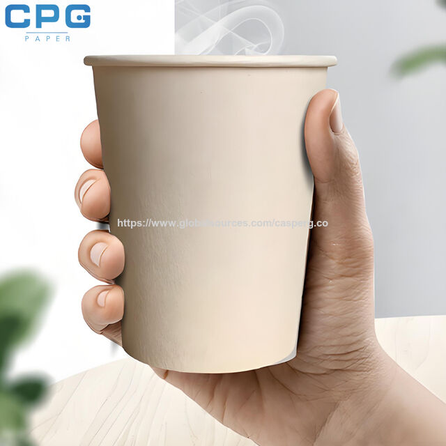 Papel para Copos Revestido com PLA Ecológico 190gsm Material Biodegradável Para Copos de Bebidas Geladas Sustentáveis