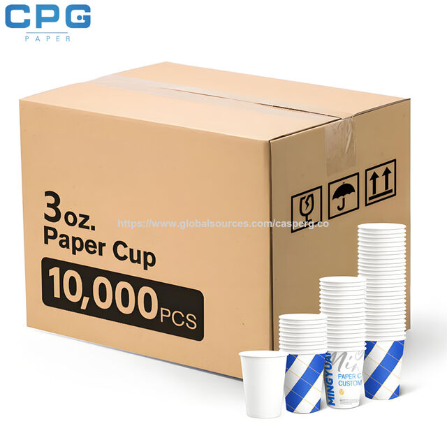 Papel para Copos Revestido com PLA Ecológico 190gsm Material Biodegradável Para Copos de Bebidas Geladas Sustentáveis