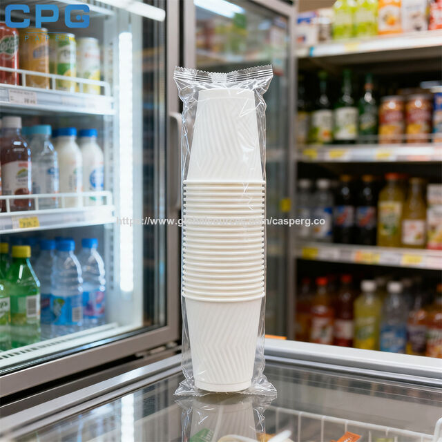 Papel para Copos Revestido com PLA Ecológico 190gsm Material Biodegradável Para Copos de Bebidas Geladas Sustentáveis