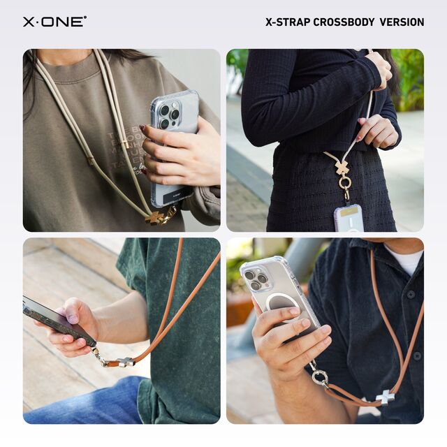 X.One X-Strap Correa Cruzada Ajustable para Teléfonos Móviles - Fundas con Correa para Hombro y Muñeca