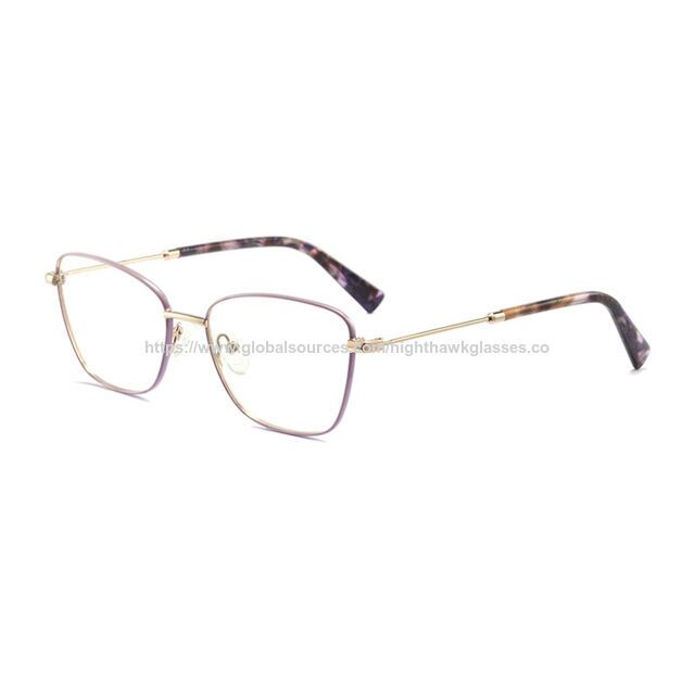 Neue günstige Edelstahl Mix Farbe Retro Damenmode Optische Rahmen Metall Optische Brillenrahmen Damen Designer Brillen