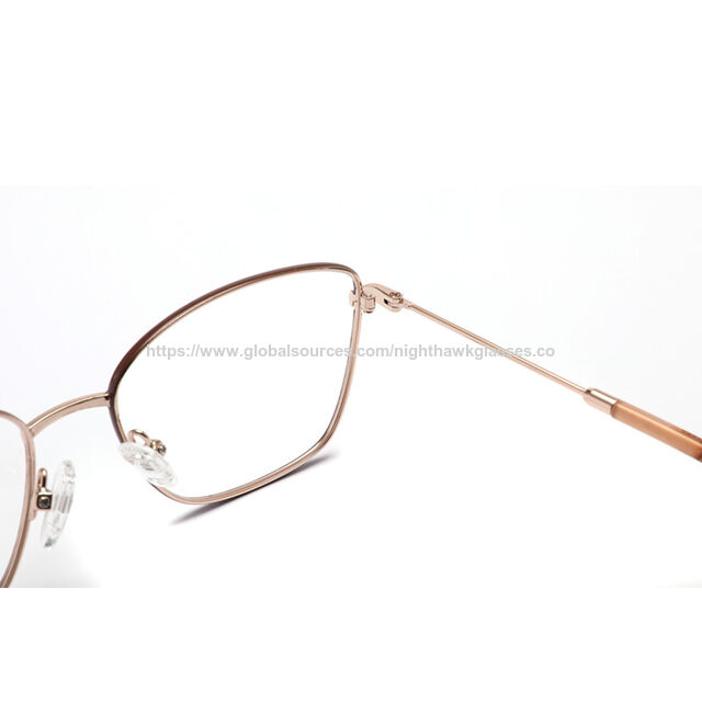 Neue günstige Edelstahl Mix Farbe Retro Damenmode Optische Rahmen Metall Optische Brillenrahmen Damen Designer Brillen