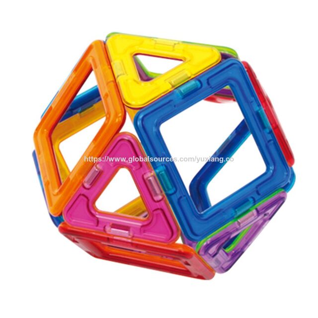 Set Básico de Pentágonos (12 Piezas) Bloques de Construcción Magnéticos, Azulejos Magnéticos Educativos