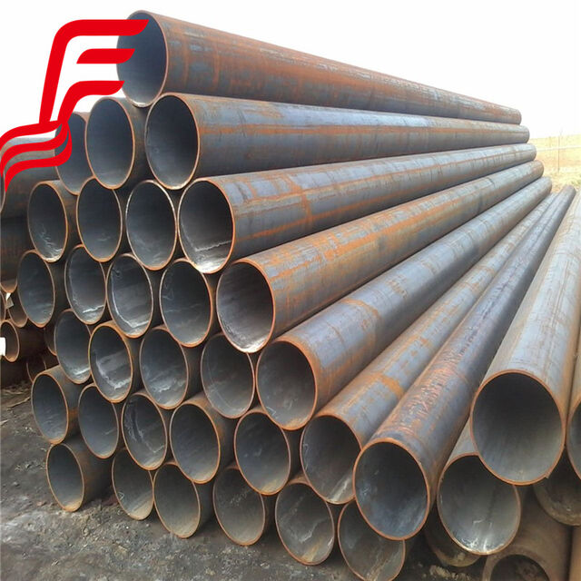 ASTM A53 Sch40 ERW Tubos de Acero al Carbono Redondos Galvanizados por Inmersión en Caliente Q345 DN150 de 8m de Longitud