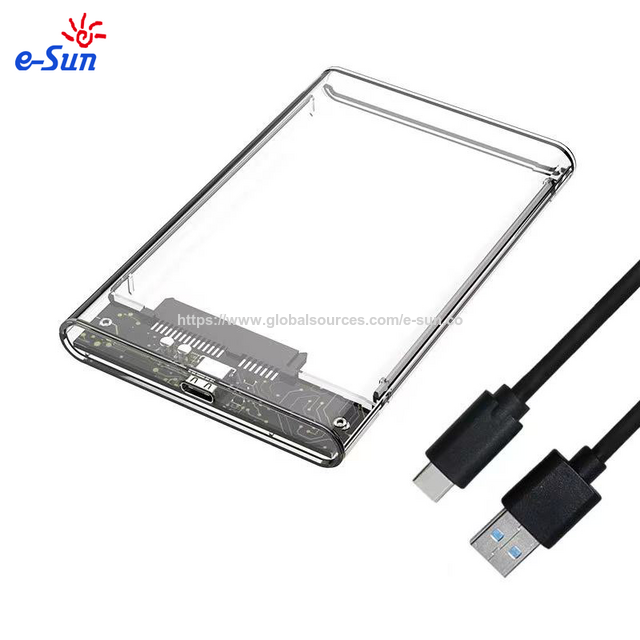 Laptop HDD Gehäuse USB 3.0 zu SATA mit USB 3.0 Kabel 5Gbps HDD Gehäuse für 9,5mm/7mm 2,5 Zoll SATA HDD 2TB, 3TB, 4TB/SSD
