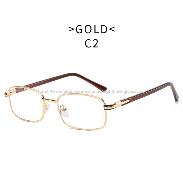 Low Price Men Metal Square Reading Glasses High Quality Full Rim Reading Glasses