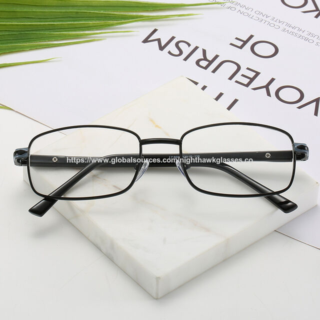 Low Price Men Metal Square Reading Glasses High Quality Full Rim Reading Glasses