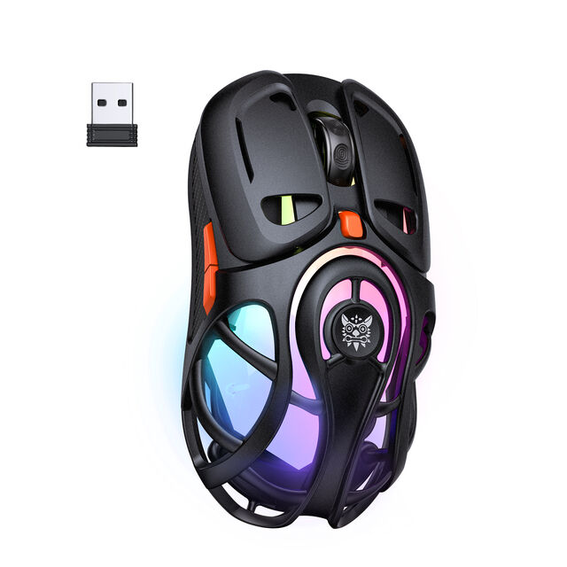 ONIKUMA DM02 Souris Gaming Sans Fil Tri-Mode 16000 DPI avec 4 Boutons Latéraux Programmables et RGB Personnalisable