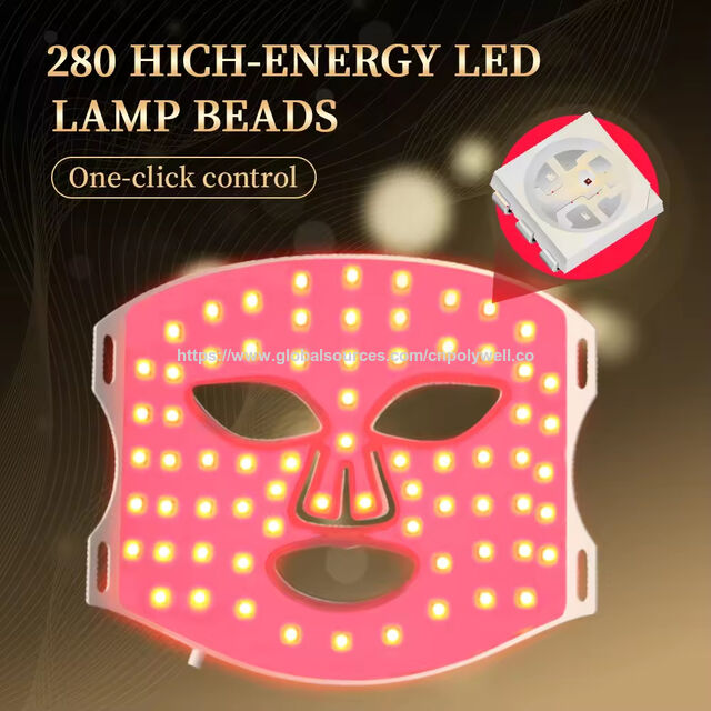 Mascarilla de silicona suave de grado alimenticio de Corea para productos de cuidado personal de belleza para mascarilla facial de terapia de luz LED, juego para el cuidado de la piel