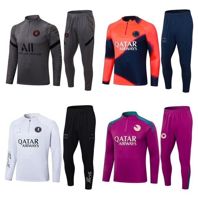 Uniforme de Entrenamiento de Fútbol Personalizable del Paris Saint-Germain: Camiseta de Fútbol de Poliéster Impermeable y Resistente al Viento para Adultos y Niños
