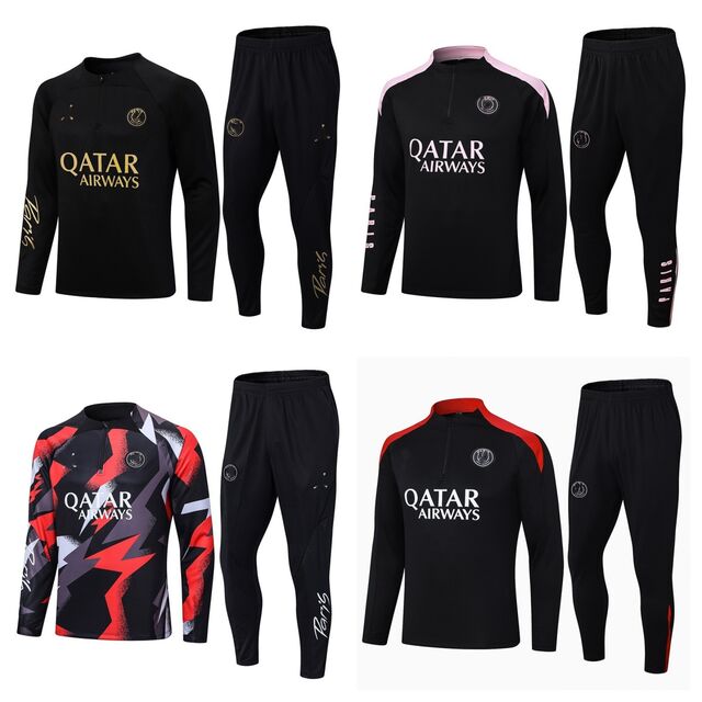 Uniforme de Entrenamiento de Fútbol Personalizable del Paris Saint-Germain: Camiseta de Fútbol de Poliéster Impermeable y Resistente al Viento para Adultos y Niños