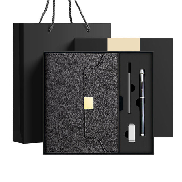 Set de Cuaderno A5 de Lujo Personalizado, Tapa Dura de PU, Diario de Negocios con Bolígrafo, Termo y Caja de Regalo para Graduación y Promoción, Múltiples Colores